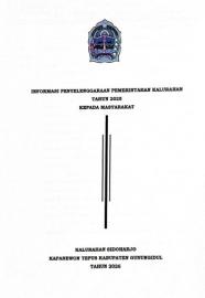 Informasi Penyelenggaraan Pemerintah Kalurahan Tahun 2025